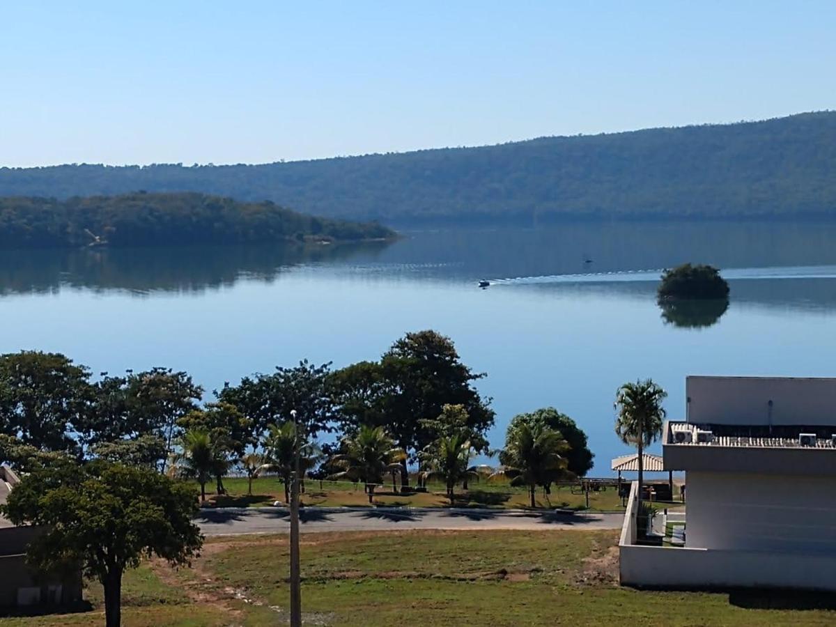 Enseada Nautico Apart Flat I Vista Para O Lago Corumba Caldas Novas Exterior photo