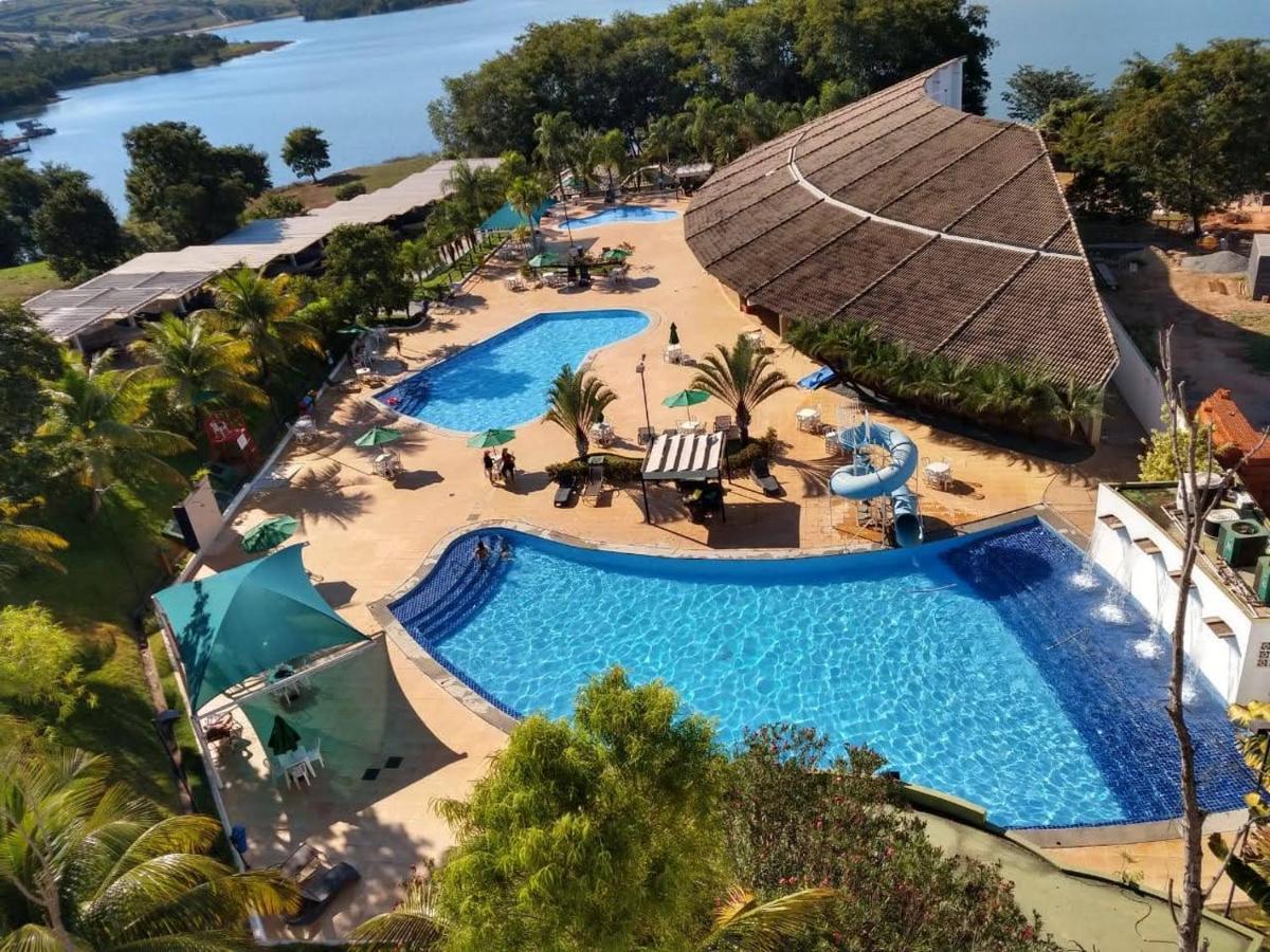 Enseada Nautico Apart Flat I Vista Para O Lago Corumba Caldas Novas Exterior photo